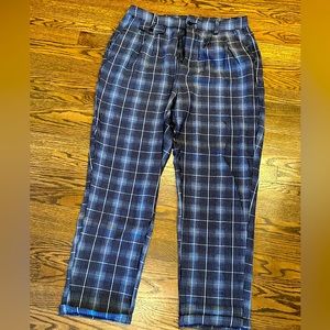 American Eagle Outfitters Gray Plaid Dress Pants. Size 14 Long.